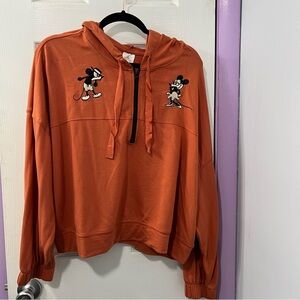 Disney Mickey & Minnie Cropped Hoodie